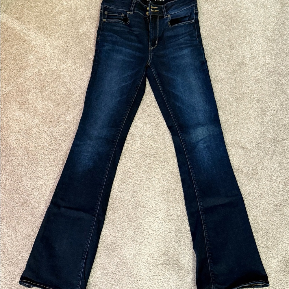 American eagle hi rise super stretch size 6 LONG